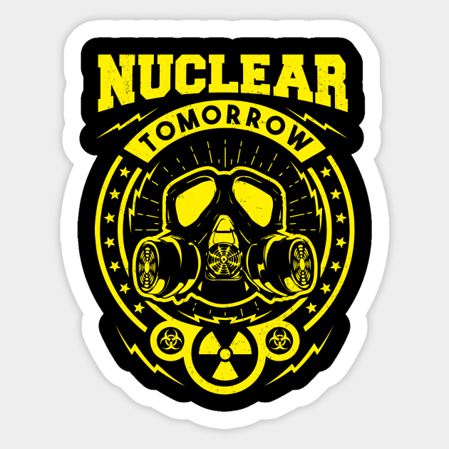 Nuclear Tomorrow Sticker by Durro